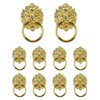 Coshar 10pcs Lion Head Pull Handle Knob Pull Ring Classical
