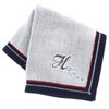 Kitamura 000131 Initial Towel Handkerchief Unisex Women's Towel Hand Towel