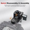 Mechrig NATO Rail Sliding Clamp with Cold Shoe & ARRI