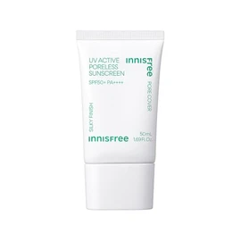 Innisfree UV Active Poreless Sunscreen SPF 50+ / PA+++ 1.7 fl oz (50 ml) Makeup Foundation / Sunscreen Blood Tone, Transparent, Moisturizing, Pore Cover Tone Up Primer