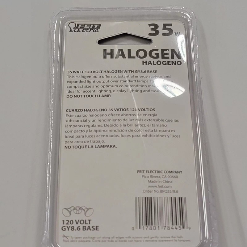 Feit 35 Watt Lightning Data Clear Bulb Dimmable BPQ35 GY8.6