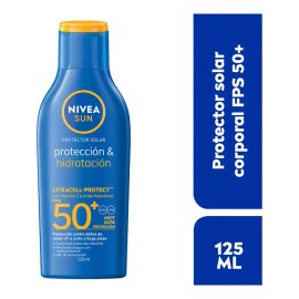 Protector Solar Corporal NIVEA SUN Protección E Hidratación Fps50+ 125Ml Con Vitamina C Y Ácido Hialurónico