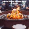 Sasylvia 6 Pcs Ceramic Fire Balls Fire Pit Balls, White