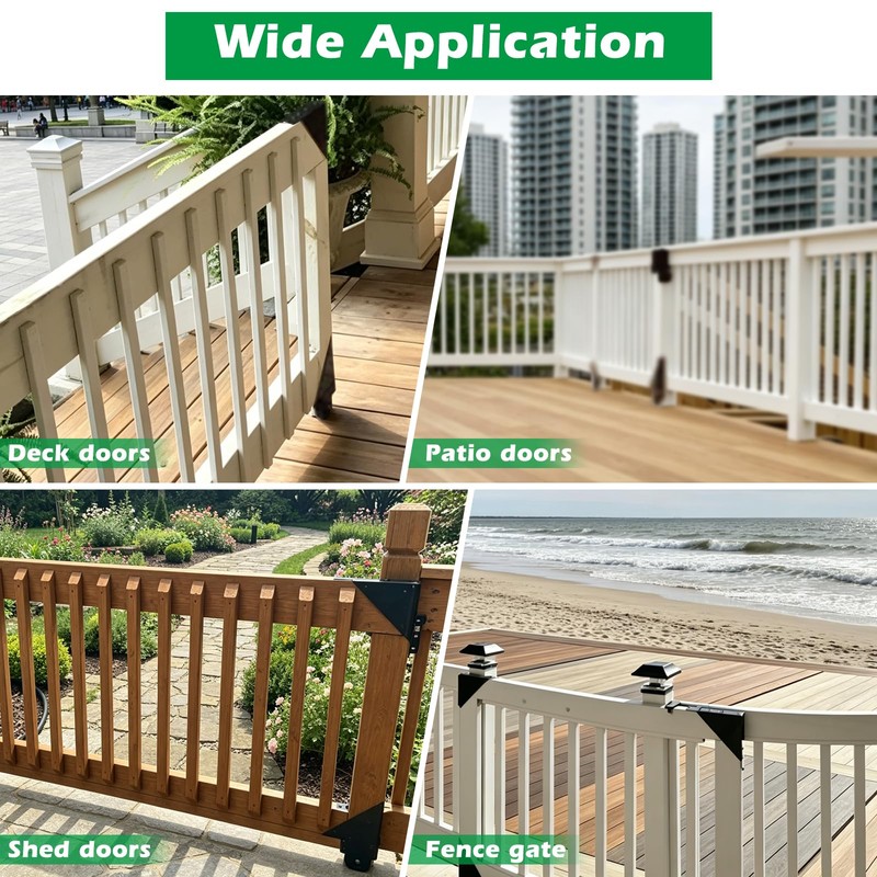 Sliding Gate Kit, Heavy Duty Sliding Gate Hardware for Deck