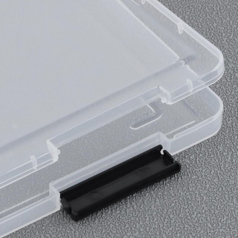 volumoon Pack of 4 A4 Document Box, Plastic Box with