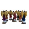 Set of 7 Arcángeles Resin Figurines 8" Archangels