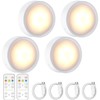 JOFLVA Cabinet Lighting 4 Pieces, Under-Unit Light Kitchen LED, 3