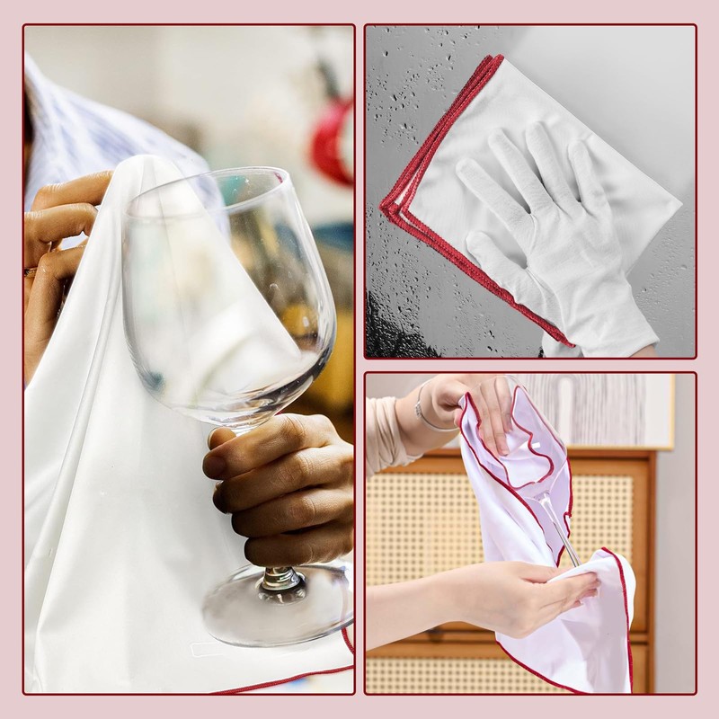 Zhejia Wine Glass Cloth Glass Cloth Set of 2 Glasses