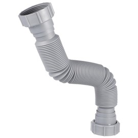 DOITOOL Sink Connecting Tubing Hoses Flexible Hose Drain Connection Hose Sink Drain Extension Corrugated Drain Sink Drain Connection Fitting Double Head Suite Plastic