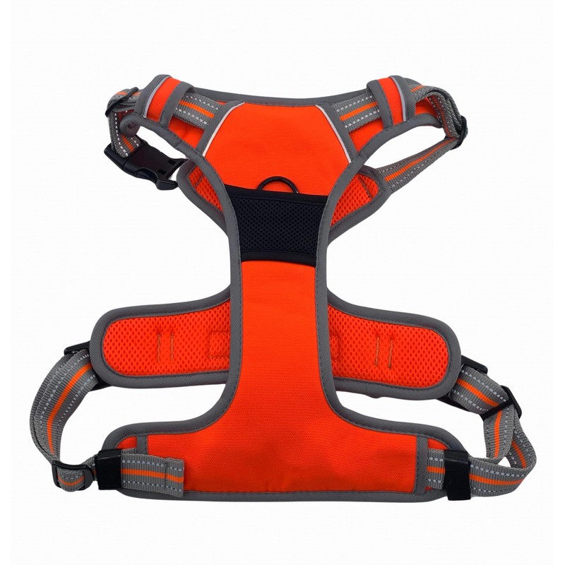 Hem and Boo Dog Harness, Sport Style, Orange, S, No-pull