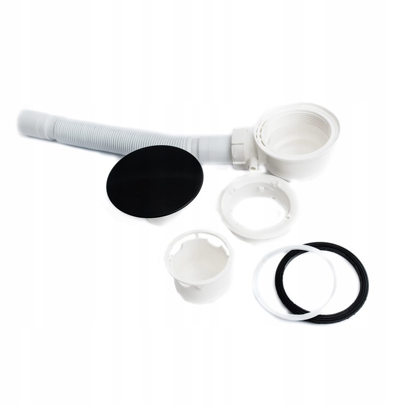 AquaParts Drain Fitting Shower Tray Siphon with Bath Plug |