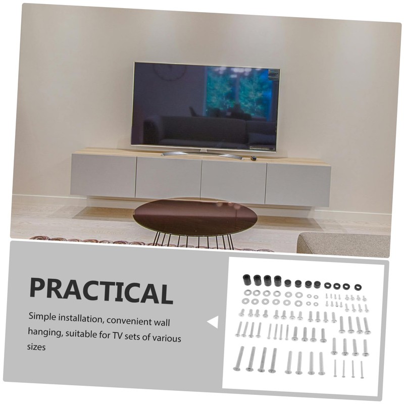 TEHAUX 88pcs Tv Mounting Screw Kit Heavy Duty Wall Mount