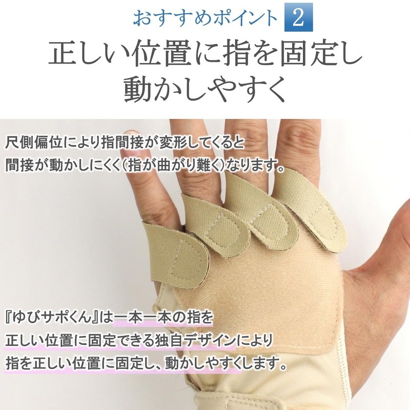 "Yubisapo-kun" Glove-type Supporter that can fix your fingers one at