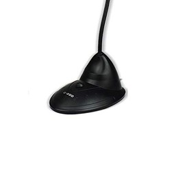 3.5mm Desktop Microphone | Flexible Gooseneck Microphone for PC Desktop Laptop Skype Podcast | Plug and Play | Requires a Single Jack Plug (Mic) Connection | 1.5m Cable