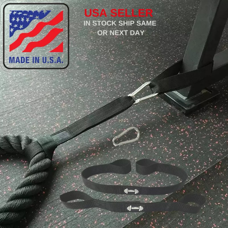 DUMBBELL Anchor Strap Kit Battle Rope Workout (2 packs 31/15in)