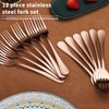 Berglander Rose Gold Table Forks of 12 Pieces 18 cm,