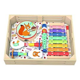 Tooky Toy 921 TF957 Musical Instrument Set-Forest, Multi