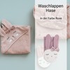 kikadu Flannel Rabbit Rosé - Children's Wash Cloth Made from