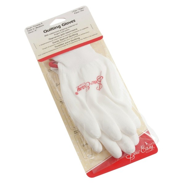 Sew Easy Gummierte Quilting Handschuhe mit Atmungsaktivem Material (Klein)