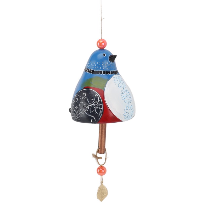 Resin Bird Wind Chime Resin Wood Hand Painted Delightful Melody