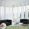 60 Pcs Vertical Blind Repair Tabs, Clear Vertical Blinds Replacement