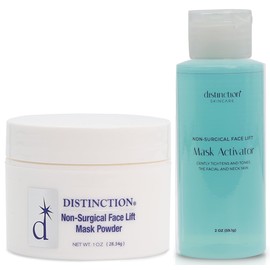 Distinction Firmalift Instant Firming Face Lift Powder & Activator Combo - Anti Aging to Tighten & Tone Skin for a Radiant & Youthful Glow - Great for Fine Lines Wrinkles