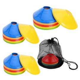 HIDOSNG Pro Disc Cones Sports Cones, 25pcs Basketball Agility Cones Marke Cones, Disc Mini Training Cones for Soccer, Football & Any Ball Game to Mark, Field Markers