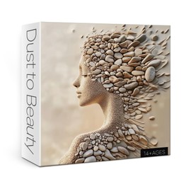 Beautiful Women Art Puzzles for Adults 1000 Pieces Nature, Pretty Beach Aesthetic Impossible Jigsaw Puzzles, Hard Difficult Challenging Puzzle