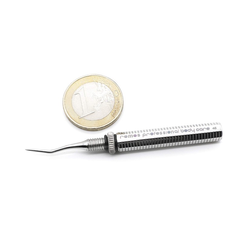 Remos Toothpick with Curved Unscrewable Tip - Stainless Steel 5