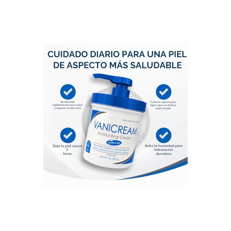 Vanicream Moisturizing Cream with Pump, 16 Ounce