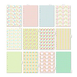 Discagenda Cute Garden Patterns 12 Months Polypropylene Planner Organizer Dividers (Ringbound, A5)