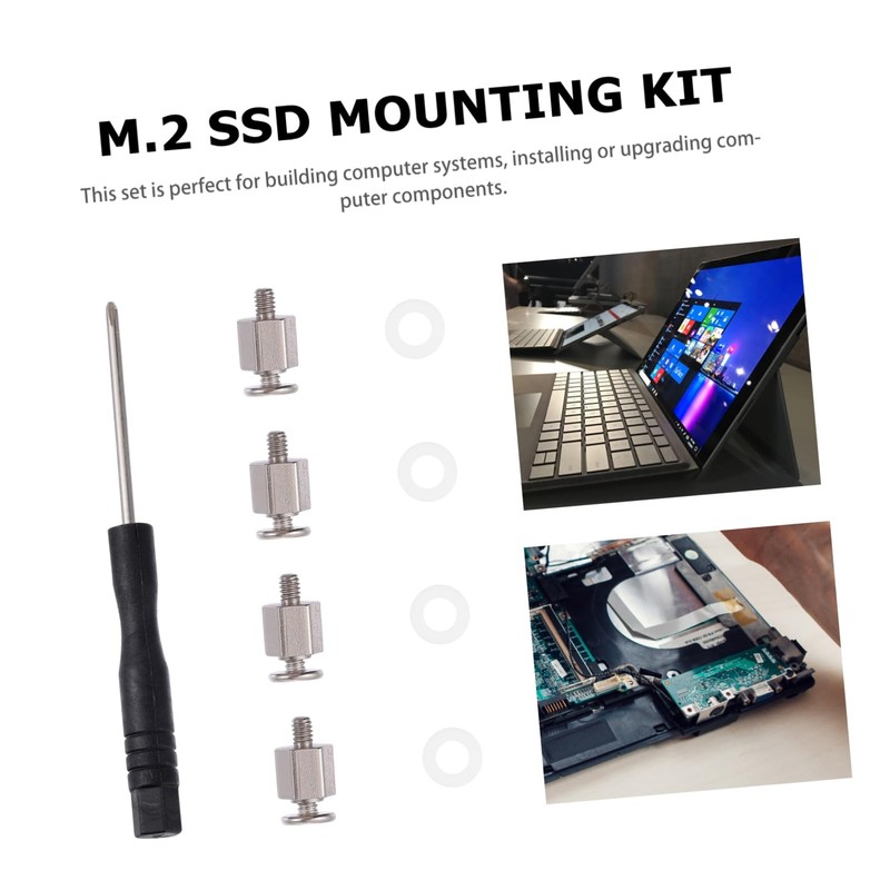 Operitacx 1 Set SSD Mounting Screw Kit Stainless Steel Motherboard