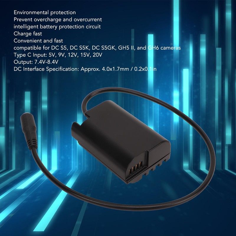 DMW DCC17 DC Coupler DMW BLK22 Dummy Battery Type C