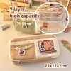 RHUIOKJLDF Cute Capybara Stationery Gift Set ballpoint pens, pencil cse,