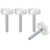 4 Pack Headboard Fixings Pointed Headboard Bolts with Screws and