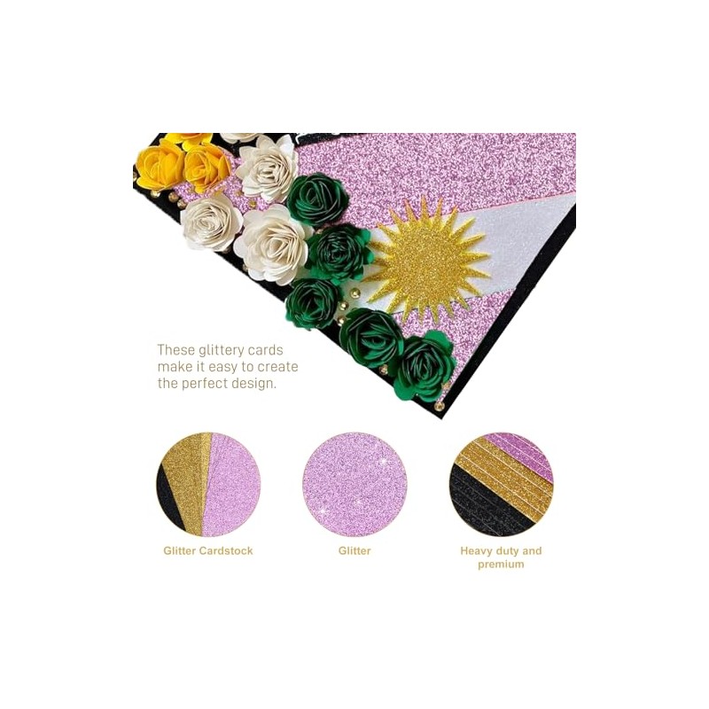 2025 Graduation Cap Decorations kit Graduation Cap Topper Blank, 12