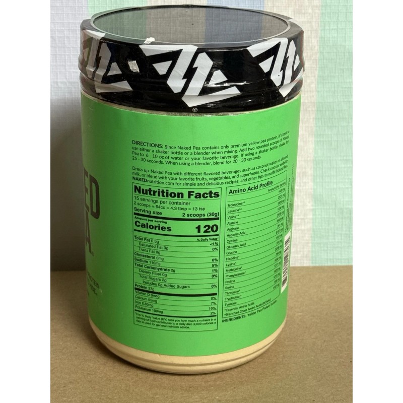 Naked Pea Pea Protein Isolate Plant Based Vegetarian Vegan Protein