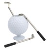 Mini Desktop Golf Ball Pen Holder with 3 Golf Cue