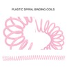 20 Pieces Plastic Spiral Bobbins for A4 and A5 Notebooks,