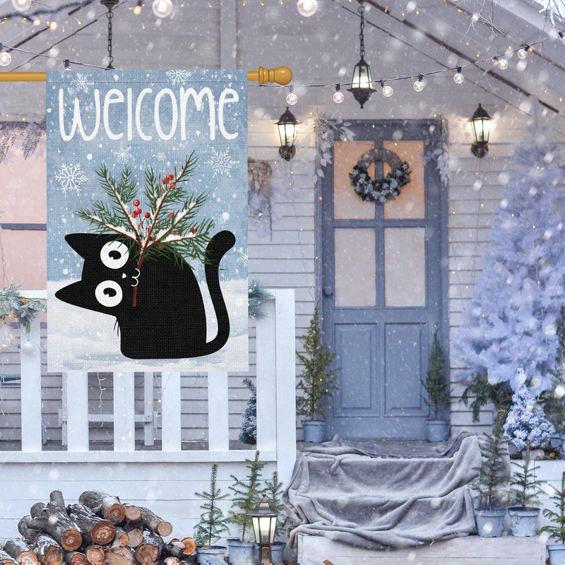 Winter Garden Flag 28 x 40 Inch Double Sided for