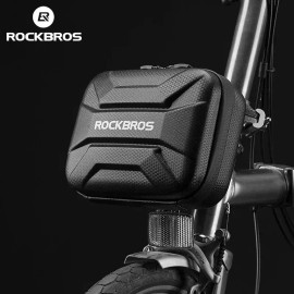 ROCKBROS Electric Scooters Bike Front Hanging Bags Hard Shell EVA Brompton block
