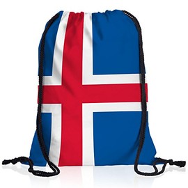 style3 Iceland Gym Bag Backpack Bag Iceland Flag World Cup European Championship Sports Bag Festival Flag Uni School Colourful, multicoloured, Rucksack