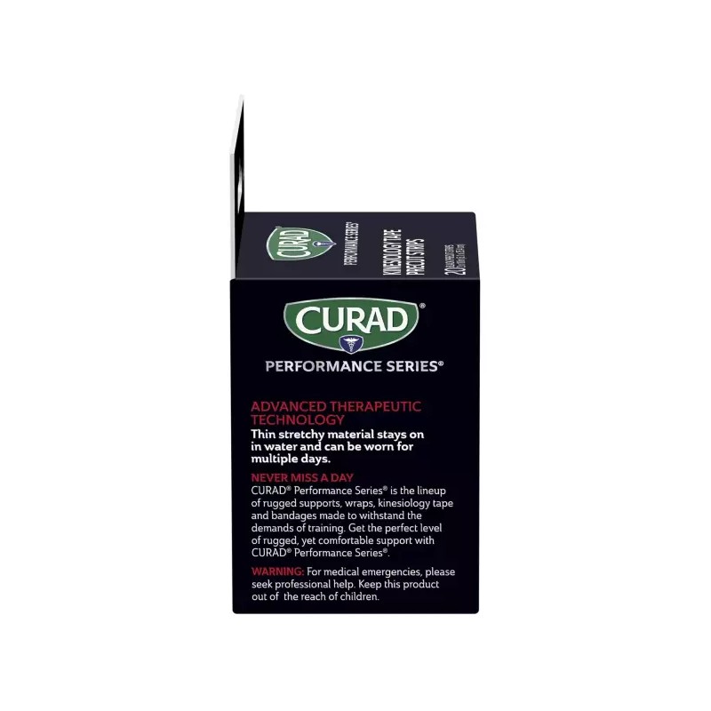 CURAD 퍼포먼스 시리즈 운동학 테이프 관리 기술 땀 및 방수