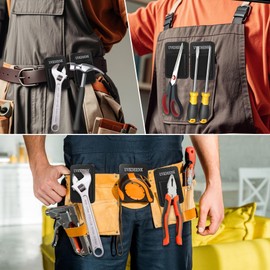 UVKDEENK Magnetic Tool Holder with Belt Clip, Heavy Duty Clip-On Belt Magnet Holster for Holding Hardware Tools, Gadgets, Magnet Tool Belt Holder for Mens Dad Father
