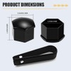 Rebvugr 20PCS Lug Nut Covers, Bolt Covers Caps, 21mm Hexagonal