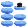 Garneck 7pcs Car Wax Applicator Pads Kit with 1pcs Handle