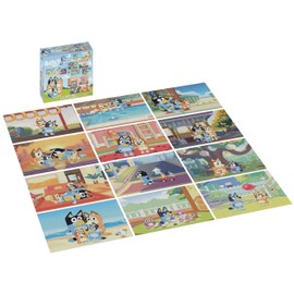 Spin Master Games, Bluey Puzzles 12-Pack, Jigsaw Puzzles for Preschoolers, Ages 4 & Up