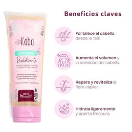 Shampoo de Romero y Cebolla Revitalizante Kaba By D'Luchi para un Cabello Más Grueso, Abundante, Fuerte y Saludable, Libre de Sulfatos, Colorantes y P