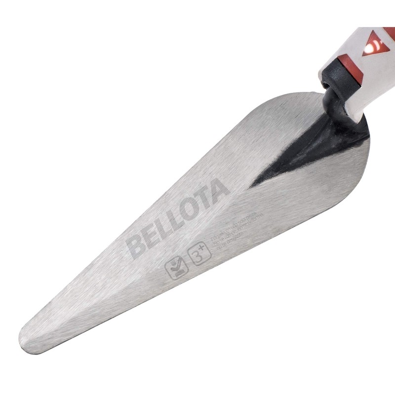 Cat's tongue forged trowel with bimaterial handle 180 x 50