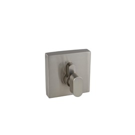 Design House 581835 Emblem Contemporary Square Single Cylinder Deadbolt, Satin Nickel, Key Lock, Adjustable Backset, ANSI Grade 3